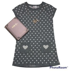 Heart-N-Crush Gray Dot Sweater Dress size XL